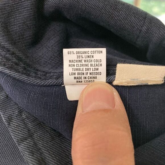 Taylor Stitch The Morse Short Mens 28 In Navy Blue Slub Linen Blend Gorpcore - Picture 9 of 10